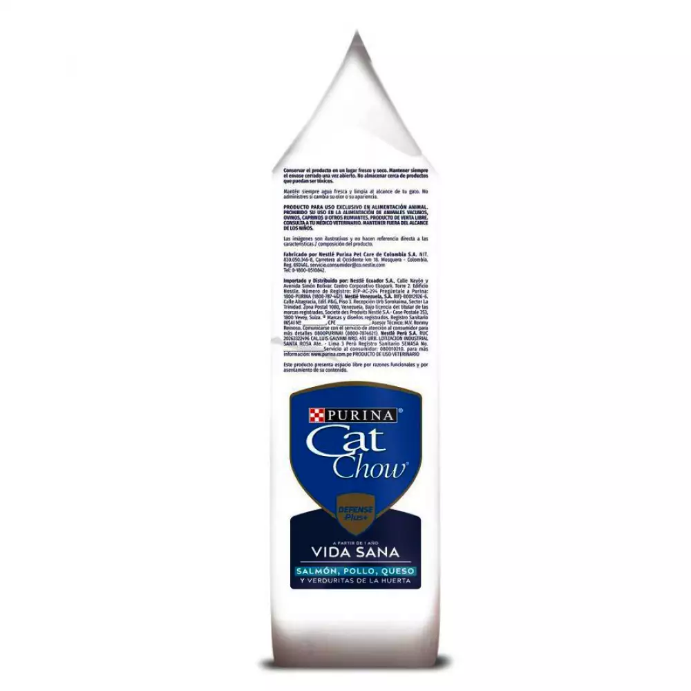 Concentrado Gato Cat Chow 12225566 3 Kg Vida Sana Salmon Adulto