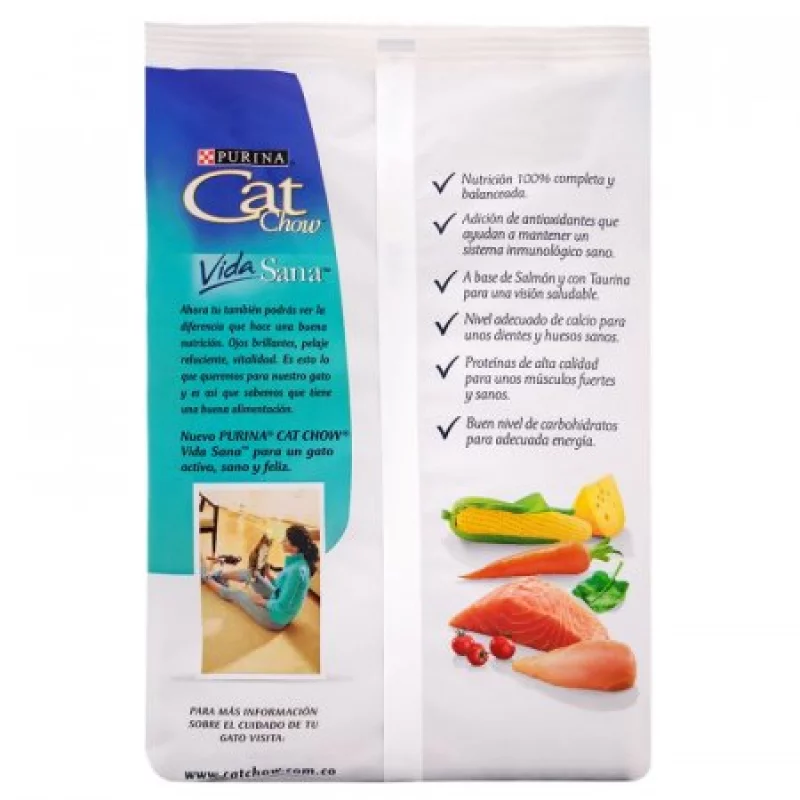 Concentrado Gato Cat Chow 4449 1.3 Kg Salmon