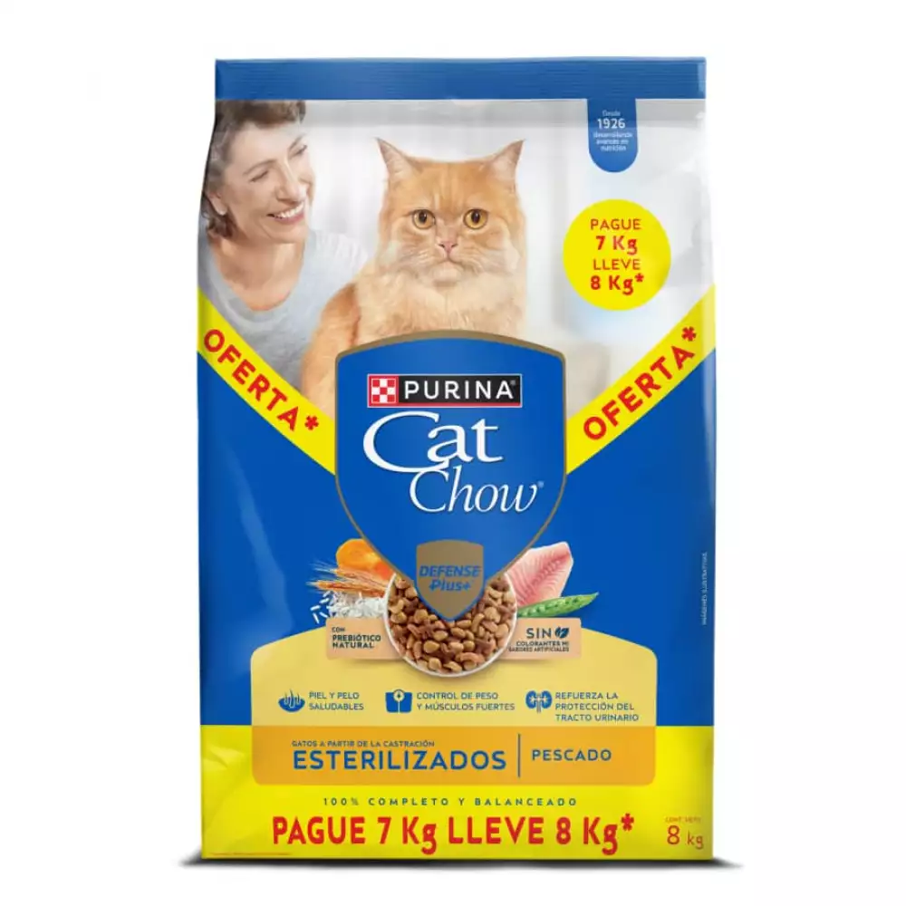 Concentrado Gato Cat Chow 8 Kg Pescado 12595075