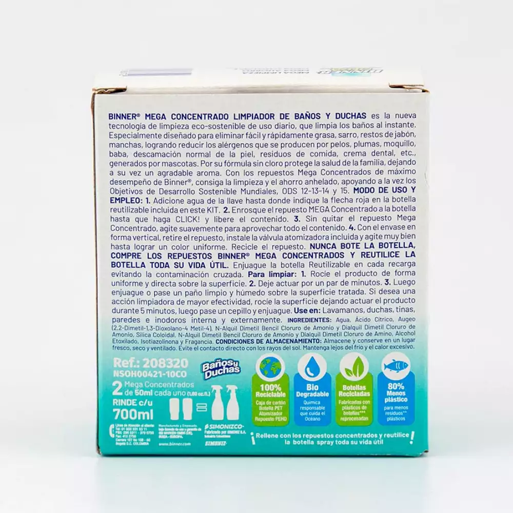 Concentrado Limpiavi Binner Elite 100 Ml