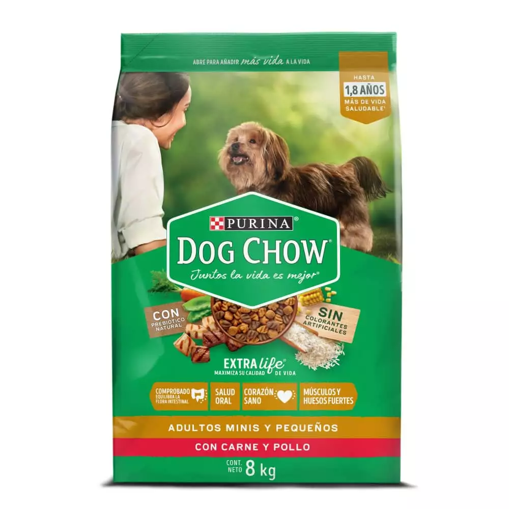 Concentrado Perro Dog Chow 9610 8 Kg Carne Pequeño.