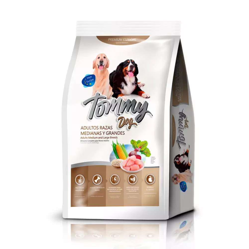 Concentrado Perro Tommy Dogs Adulto Raza Mediana - Grande 25 Kg 3