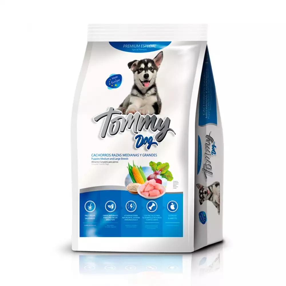 Concentrado perro tommy dogs puppy raza mediana - grande 1 kg 300200049