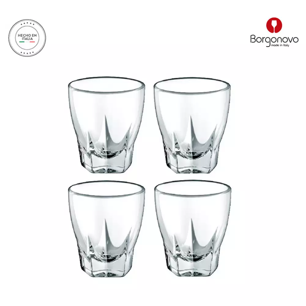 Copa Trago Corto Borgonovo Camelot 60 Ml 4 Pz Vidrio 11088245