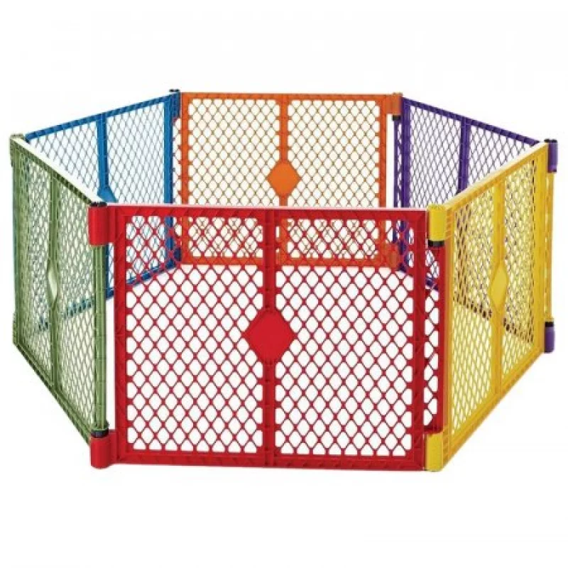 Corral North States 8766 Infantil 6 Paneles Multicolor 66X88Cm Ple