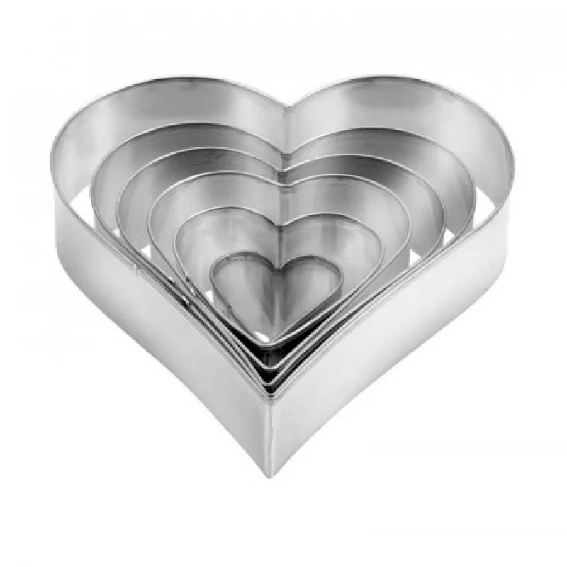 Cortador Galleta Corazón 6 Piezas Tescoma