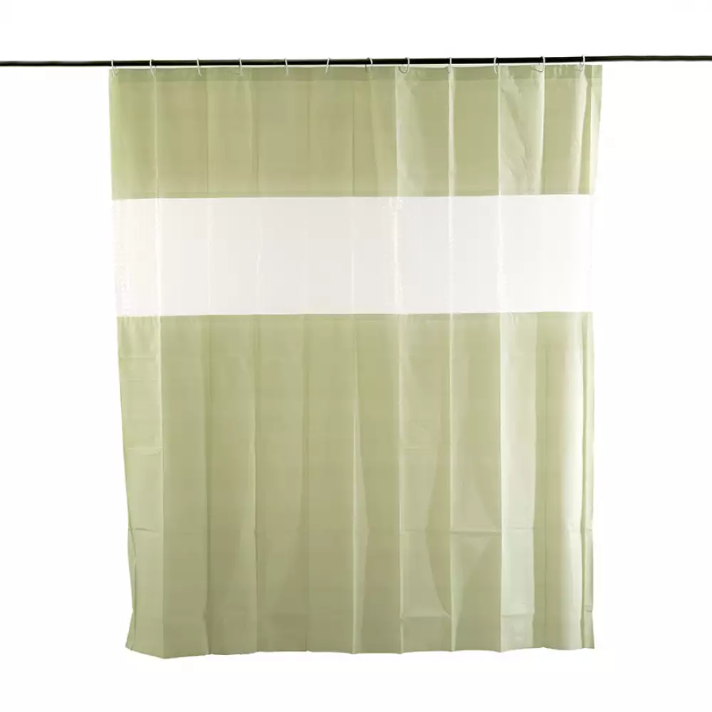 Cortina Bano Expressions 180X200Cm Verde Polietileno Ge11B00002