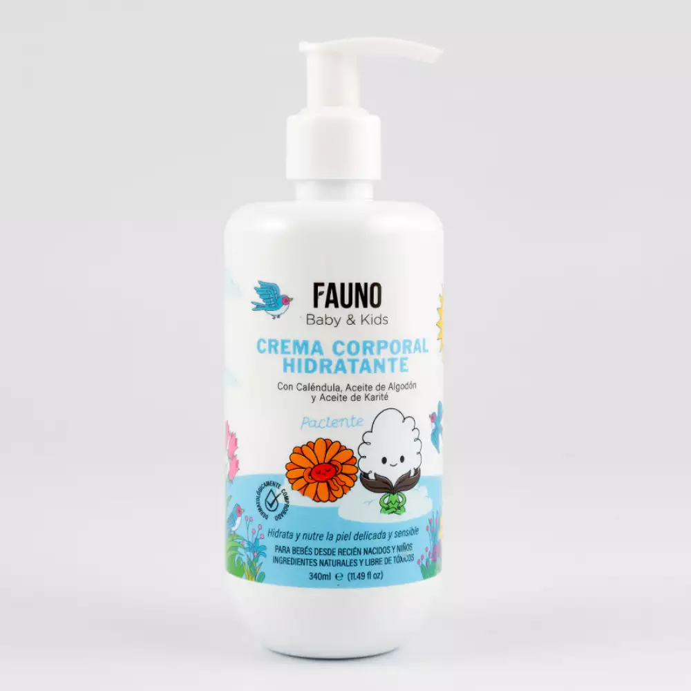 Crema Corporal Fauno Bebes Y Niños 340Ml