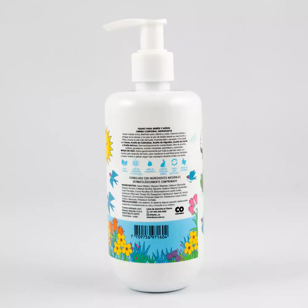 Crema Corporal Fauno Bebes Y Niños 340Ml