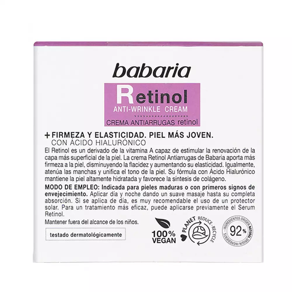 Crema Facial Babaria 31732 Retinol  50 Ml  Magenta