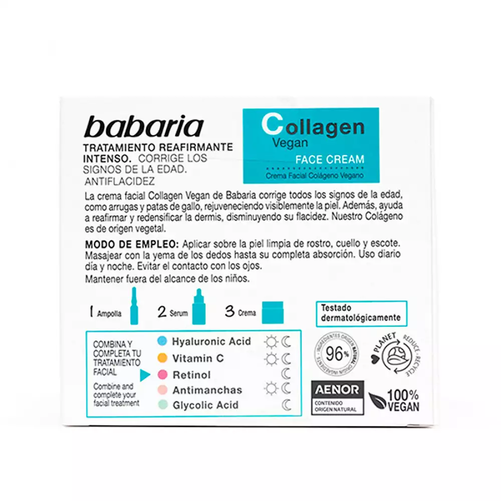Crema Facial Babaria 32021 Colageno 50 Ml Verde