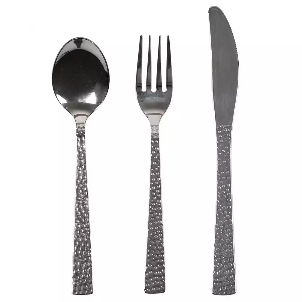 Cubiertos Home Deco Factory Plateado 24 Pz Acero
