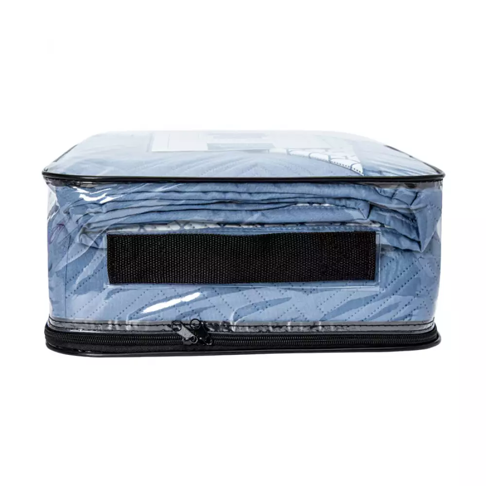 Cubre Cama Expressions Basic Doble Azul 100% Poliester Qsfmsblbs9