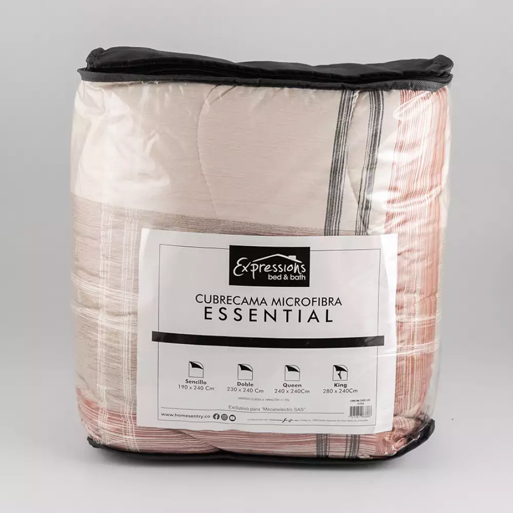 Cubrecama Expressions Cuadros King 280X240Cm Microfibra 083366