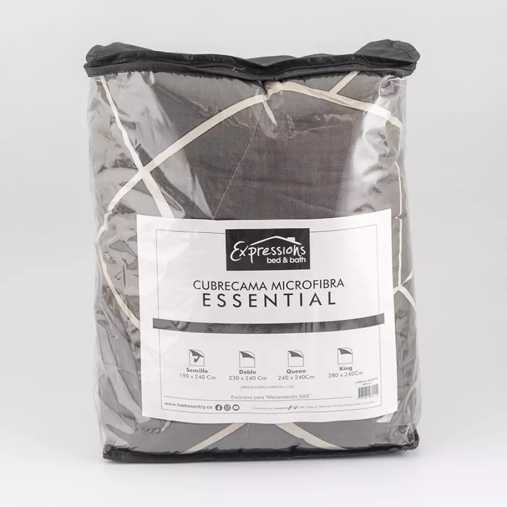 Cubrecama Expressions Geometric Sencillo 190X240Cm Microfibra 0