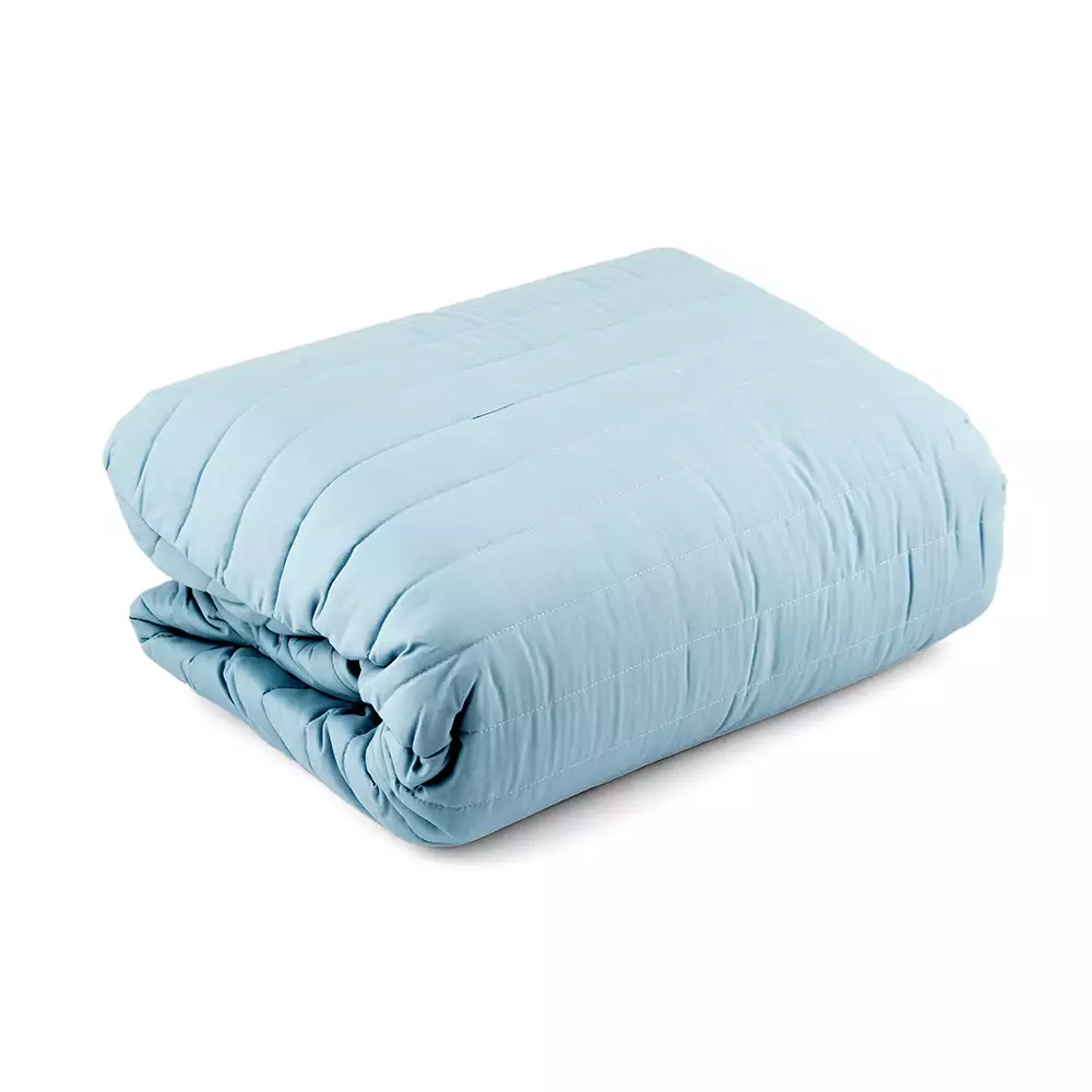 Cubrecama Expressions Montana 90Gr Doble Azul 100% Microfibra Mf