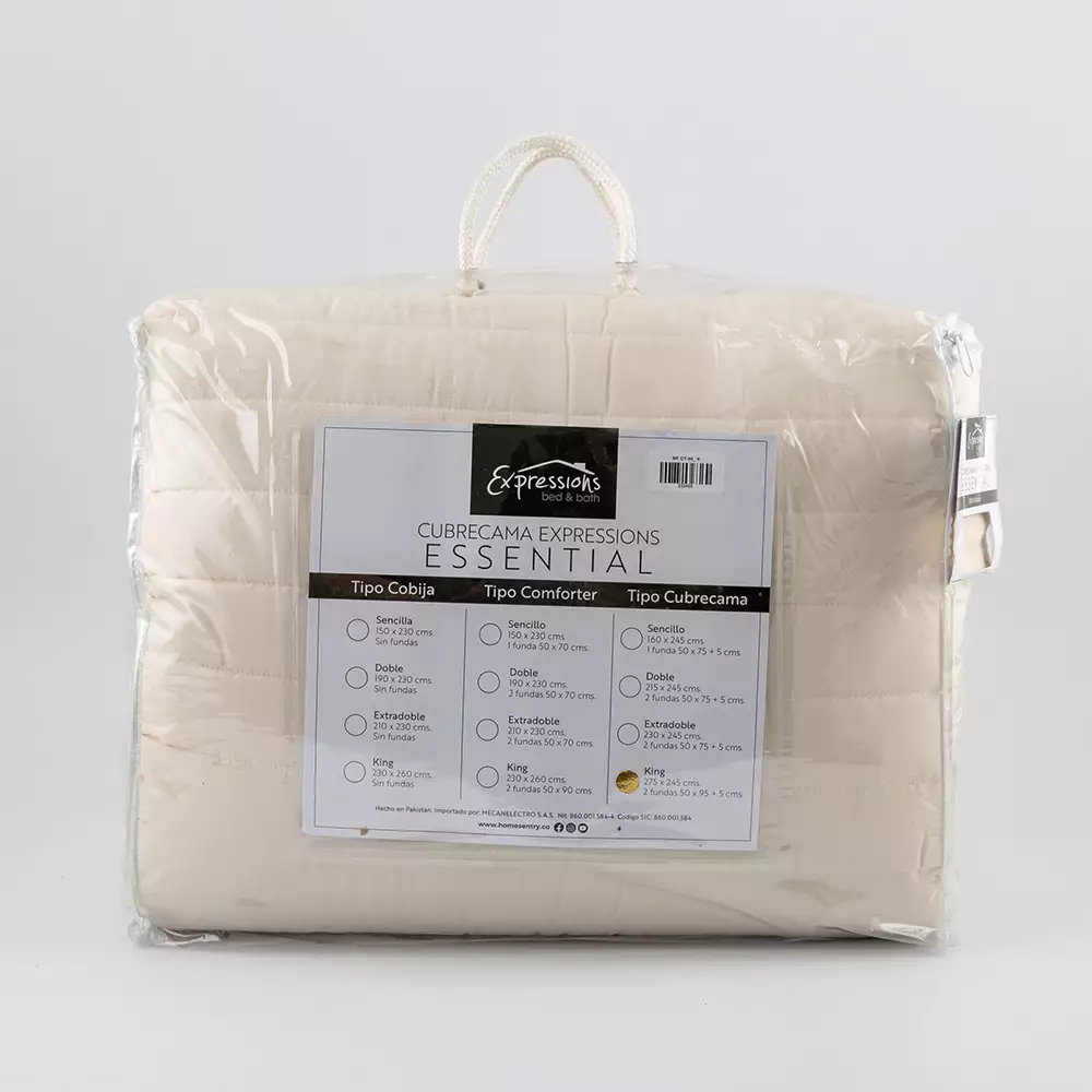 Cubrecama Expressions Montana 90Gr King Caqui 100% Microfibra Mf