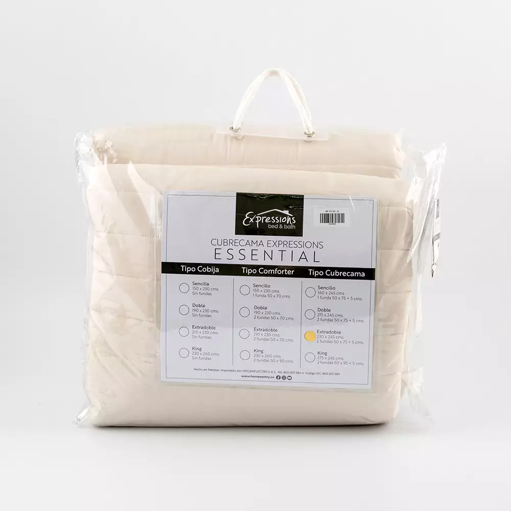 Cubrecama Expressions Montana 90Gr Queen Caqui 100% Microfibra Mf