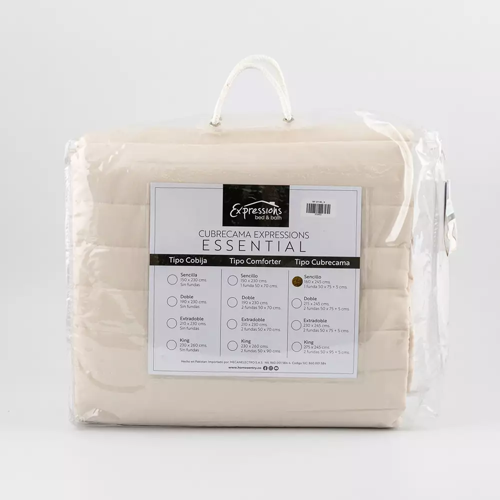 Cubrecama Expressions Montana 90Gr Sencillo Caqui 100% Microfibra