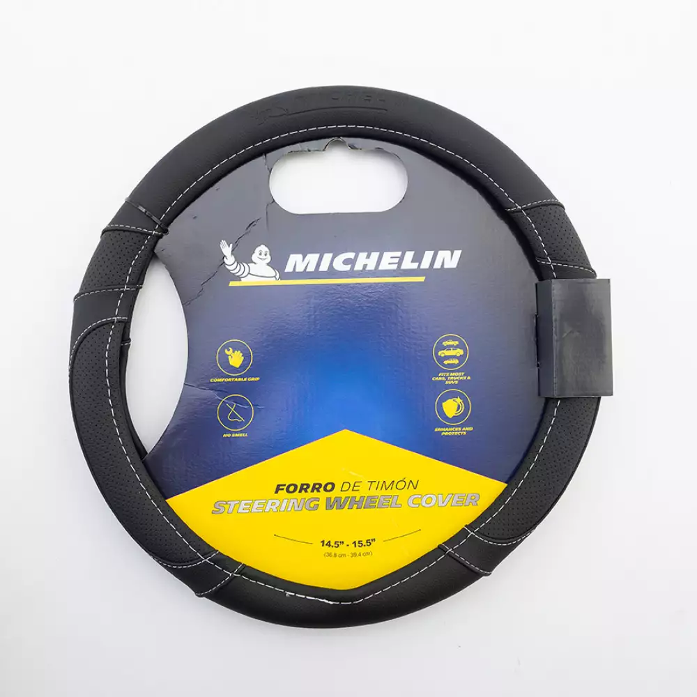 Cubretimon Michelin Negro Tipo Cuero