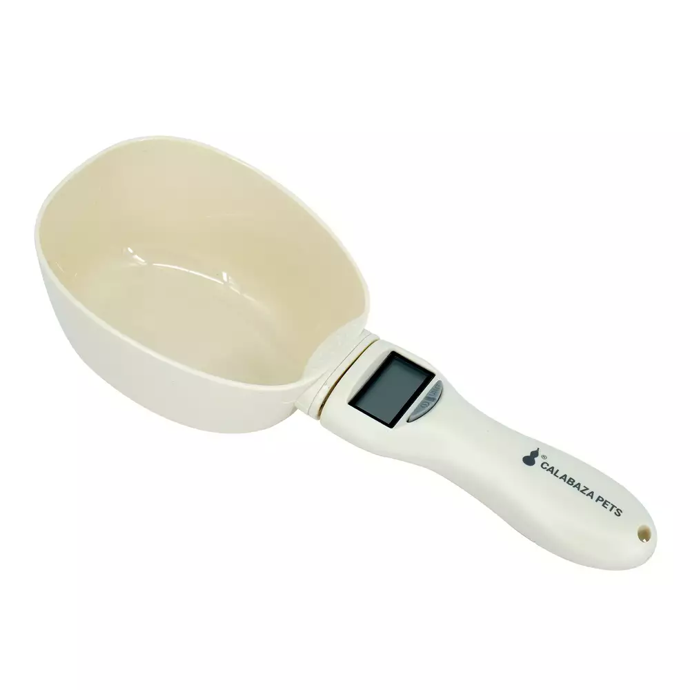 Cuchara Medidora Calabaza Pets Digital 23X9X3Cm Blanco Abs Pc3