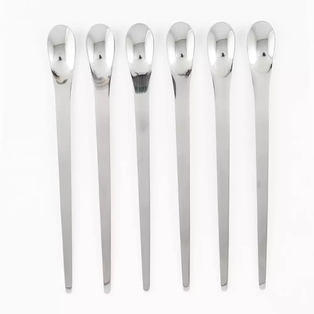 Cucharas Espiral Fj601-6Psp Style 26X20X2Cm Plateado Acero 6 P