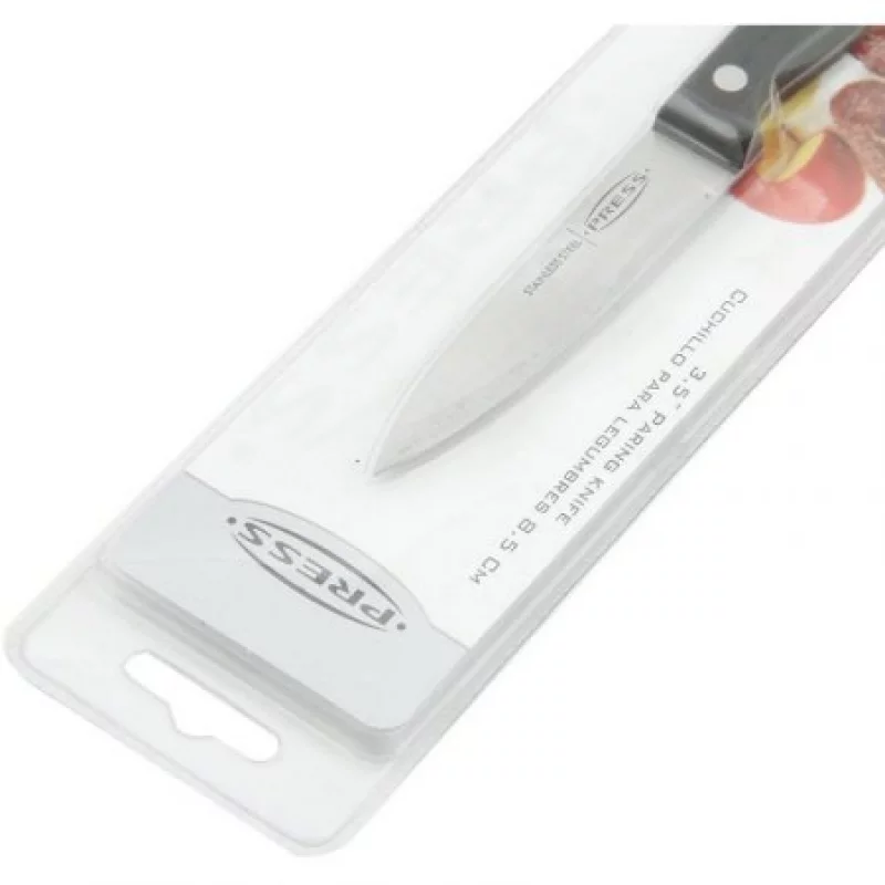 Cuchillo Press Verduras 8Cm Negro Acero Inoxidable 76931