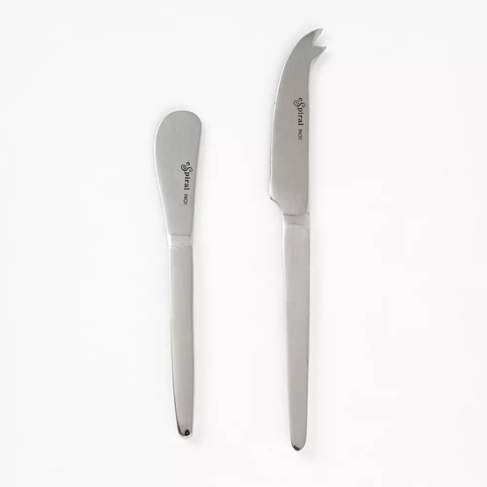 Cuchillos Espiral Fj601-2 Style 26X10X2Cm Plateado Acero 2 Pz