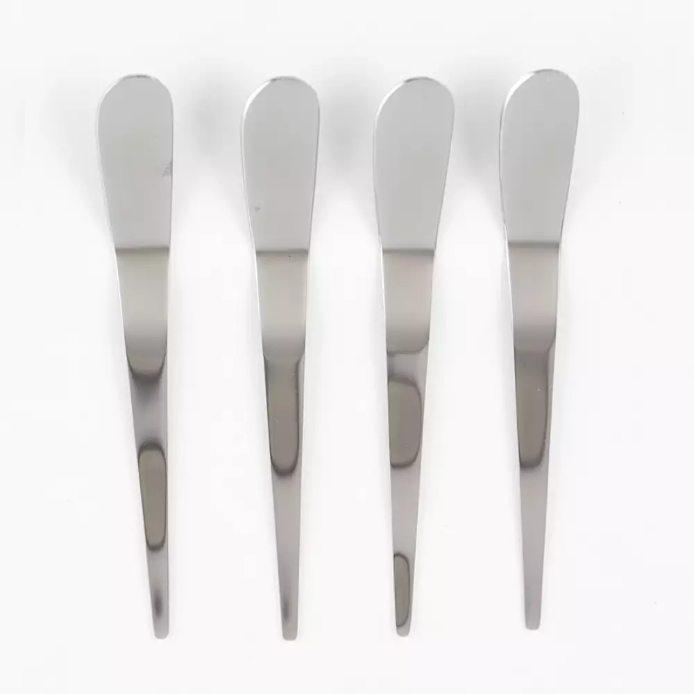 Cuchillos Espiral Fj601-4Sbk Style 18X10X2Cm Plateado Acero 4 Pz