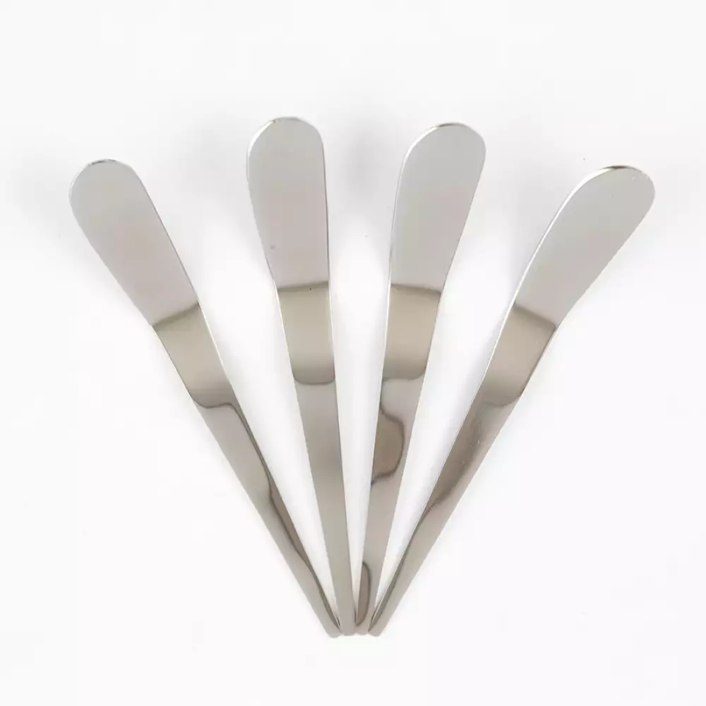 Cuchillos Espiral Fj601-4Sbk Style 18X10X2Cm Plateado Acero 4 Pz