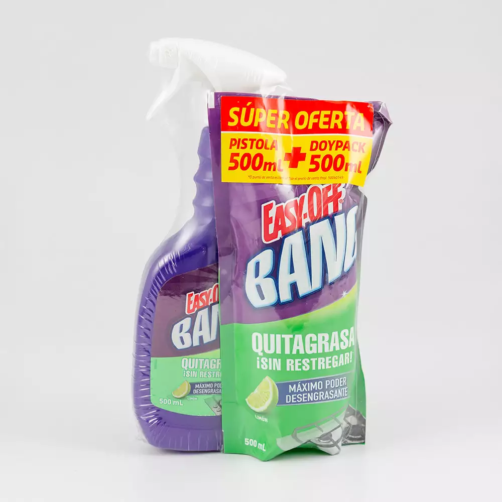 Desengrasante Easy Off Bang 500+500Ml 12 Ud Limon 3316234