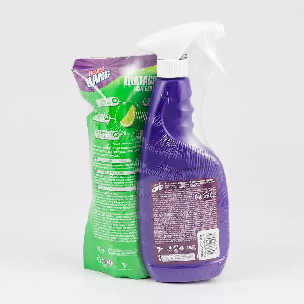 Desengrasante Easy Off Bang 500+500Ml 12 Ud Limon 3316234