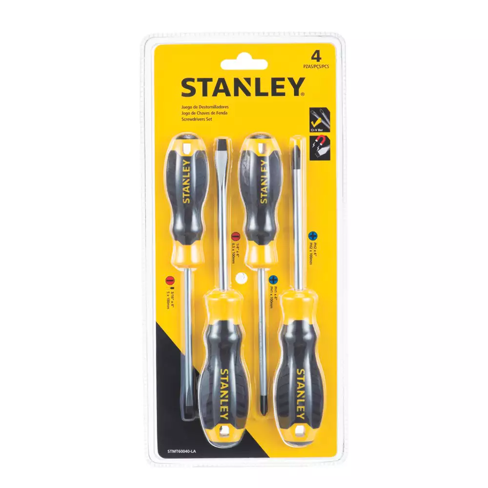 Destornillador Black And Decker 4 Ud Stmt60040-La