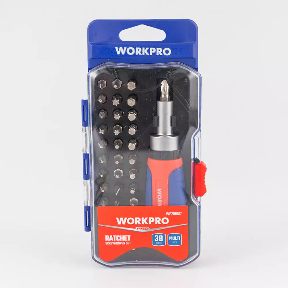 Destornillador Workpro Ratchet Juego 38 Pz Wp200517