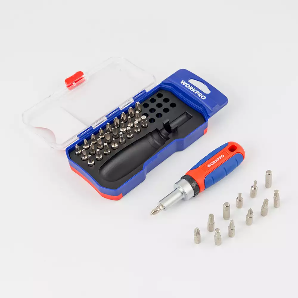Destornillador Workpro Ratchet Juego 38 Pz Wp200517