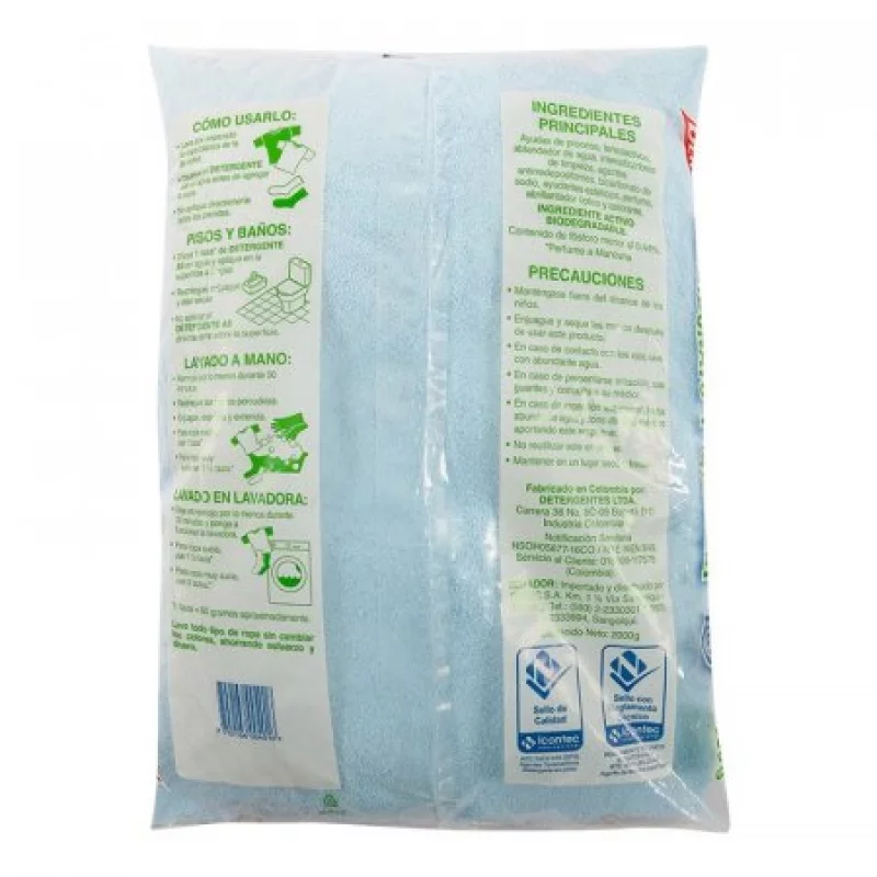 Detergente As 5311 B As Olvo 2000 Gr .01 Lb Icarboanto Manzana P