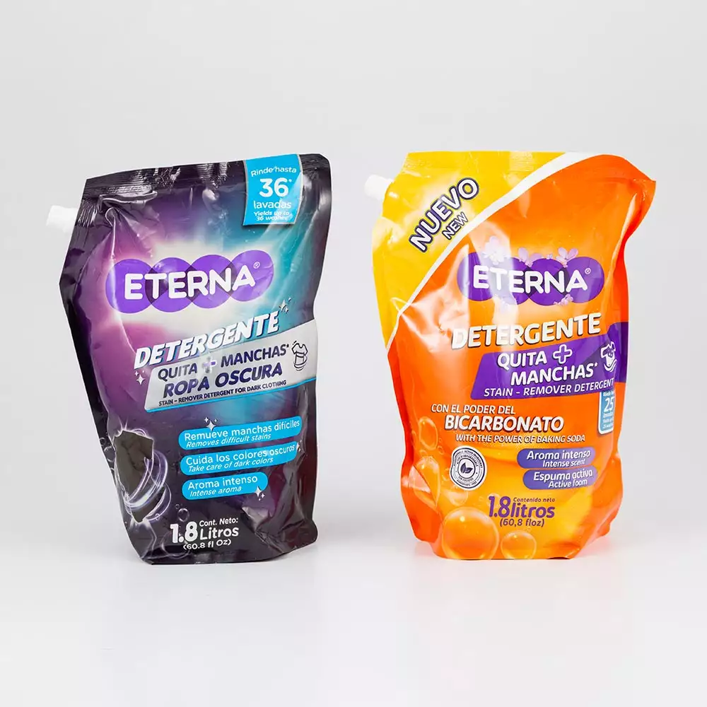 Detergente Ropa Negr Eterna Combo Doy Pack 3600 Ml