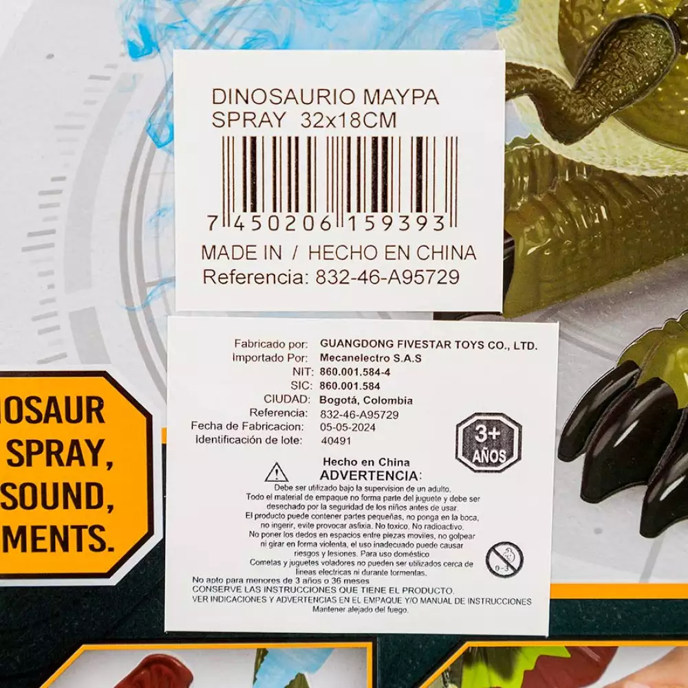 Dinosaurio Maypa Spray 32X18Cm 832-46-A95729