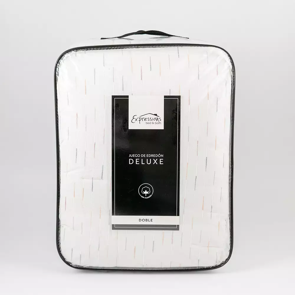 Edredon Expressions Doble 190X140Cm Blanco Algodon