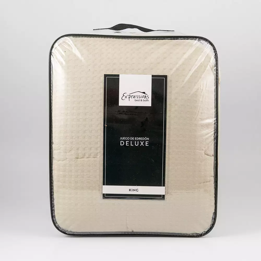 Edredon Expressions King 200X200Cm Beige Poliester