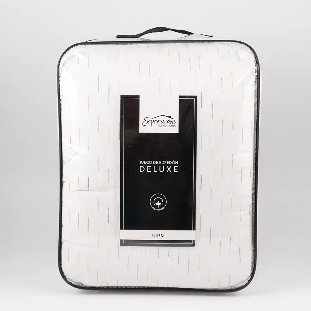Edredon Expressions King 200X200Cm Blanco Algodon
