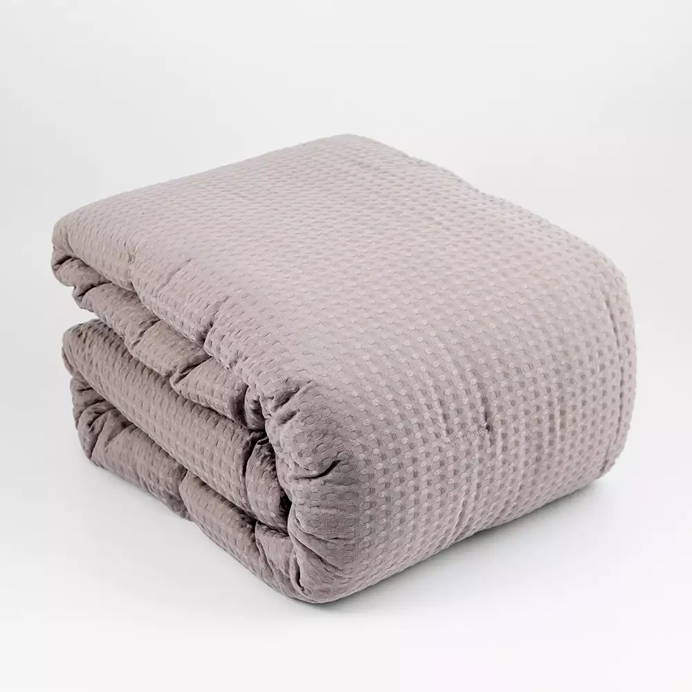 Edredon Expressions King 200X200Cm Gris Oscuro Poliester