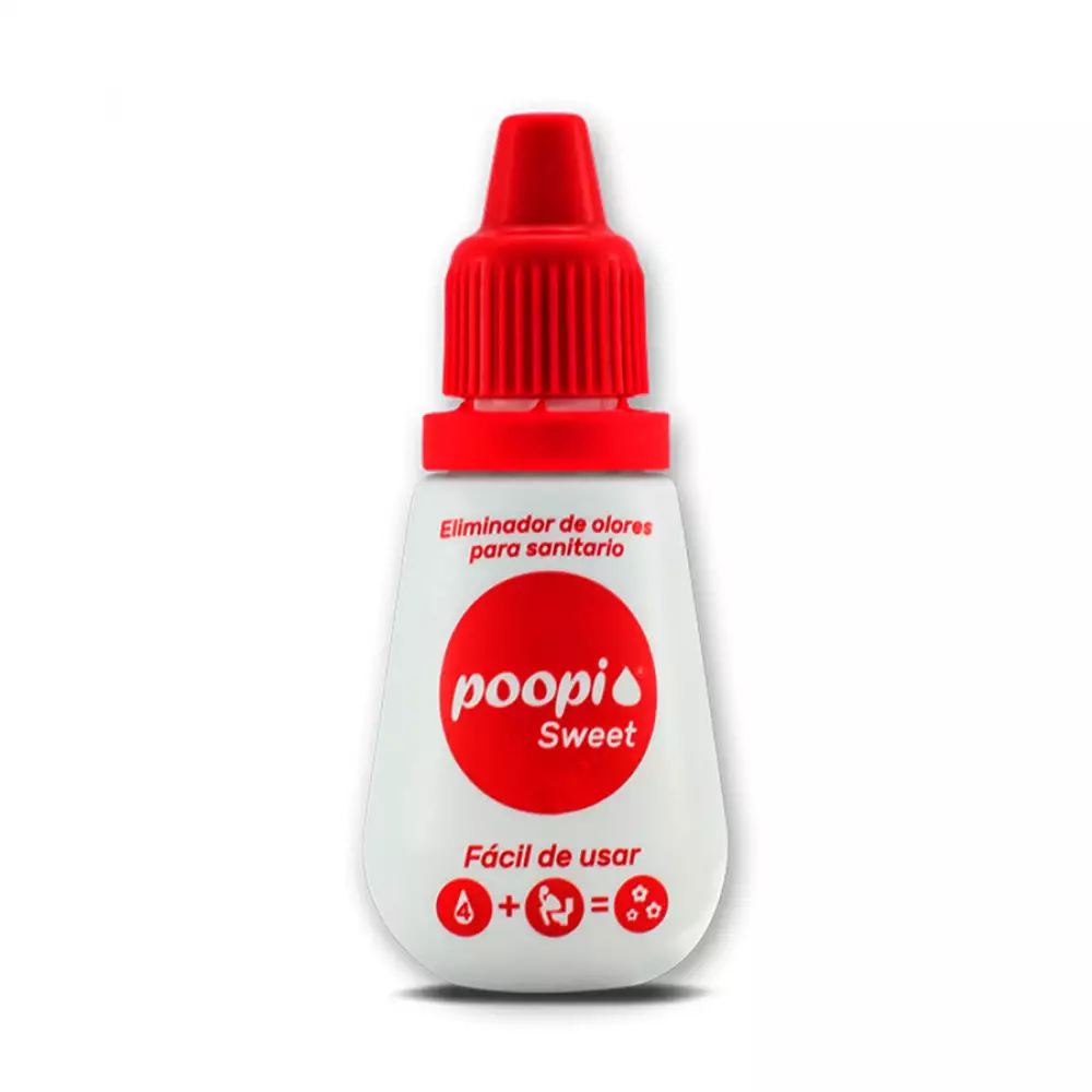 Eliminador De Olores Para El Sanitario Sweet Poopi-Rojo