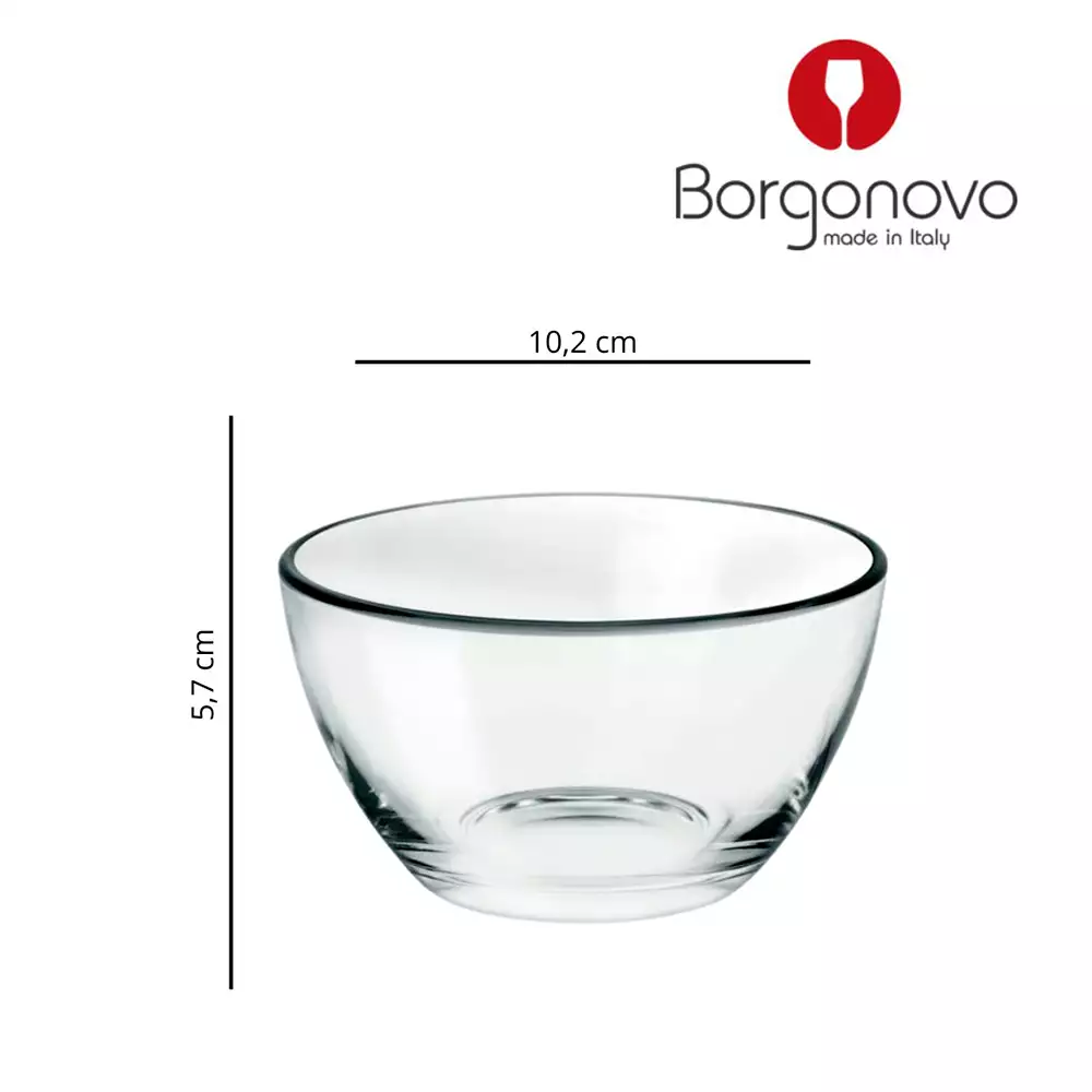 Ensaladera Borgonovo Palladio 10 Cm 220 Ml Vidrio 306940
