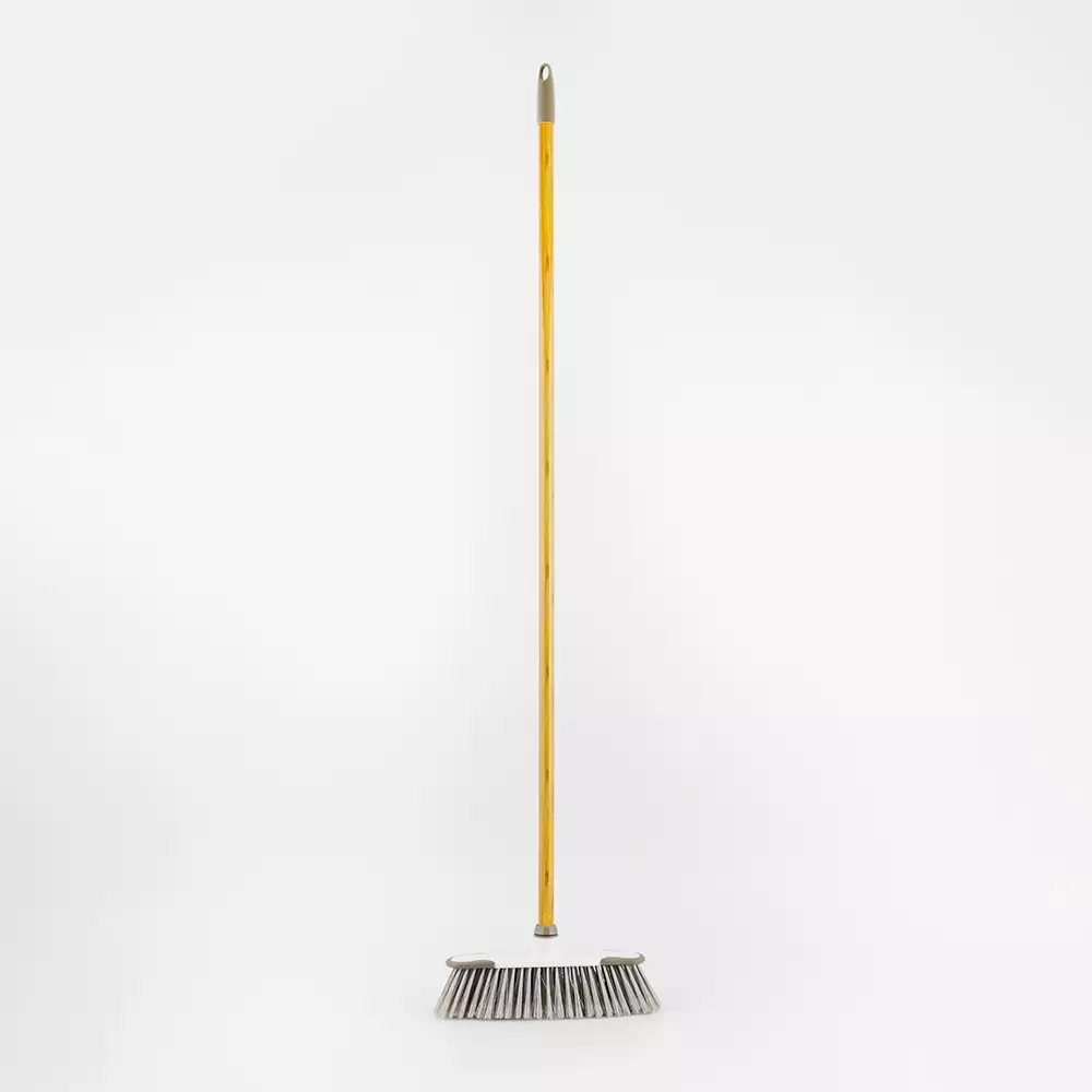 Escoba Expressions Suave 120Cm Blanco Bambu Plastico 2309002-W