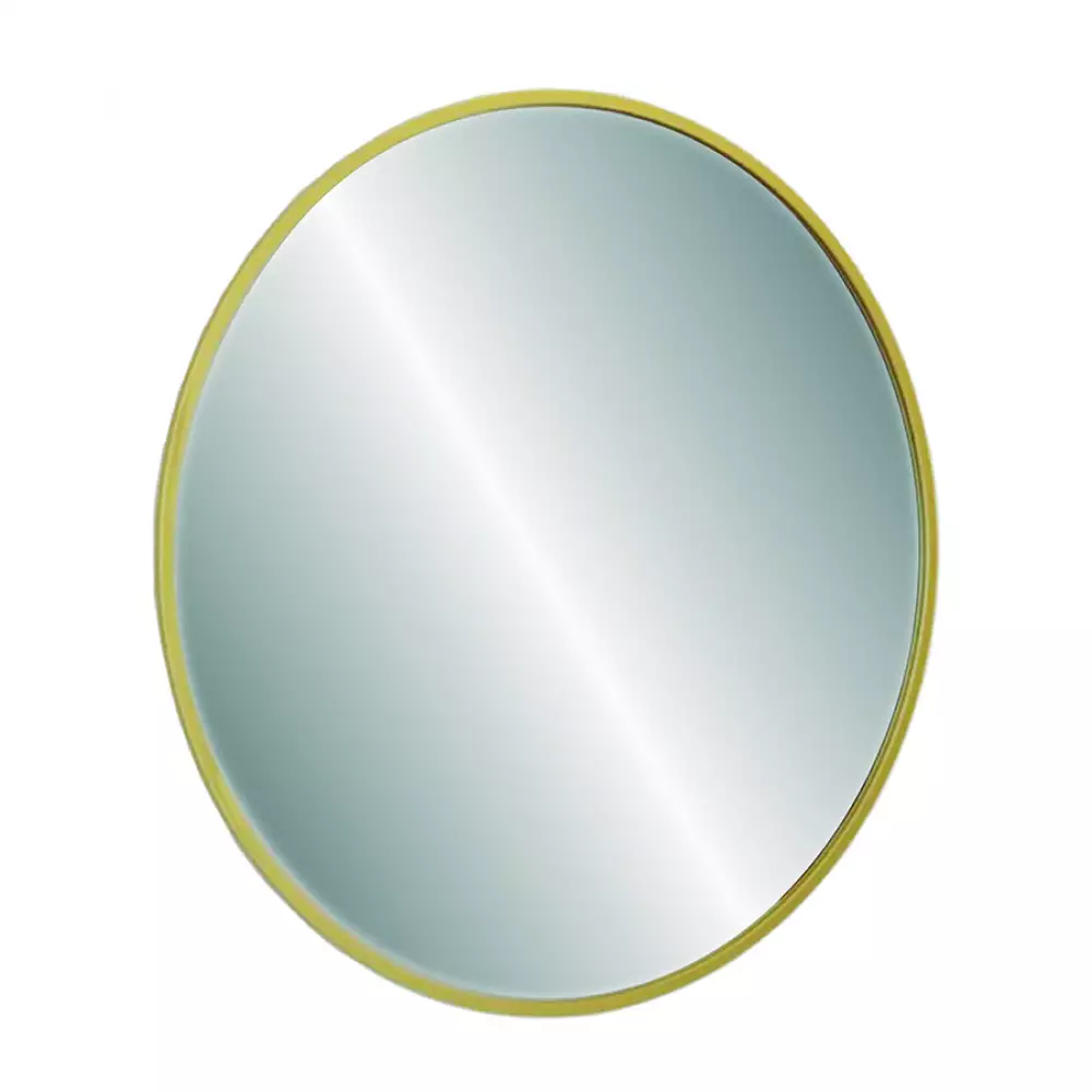 Espejo dorado circular