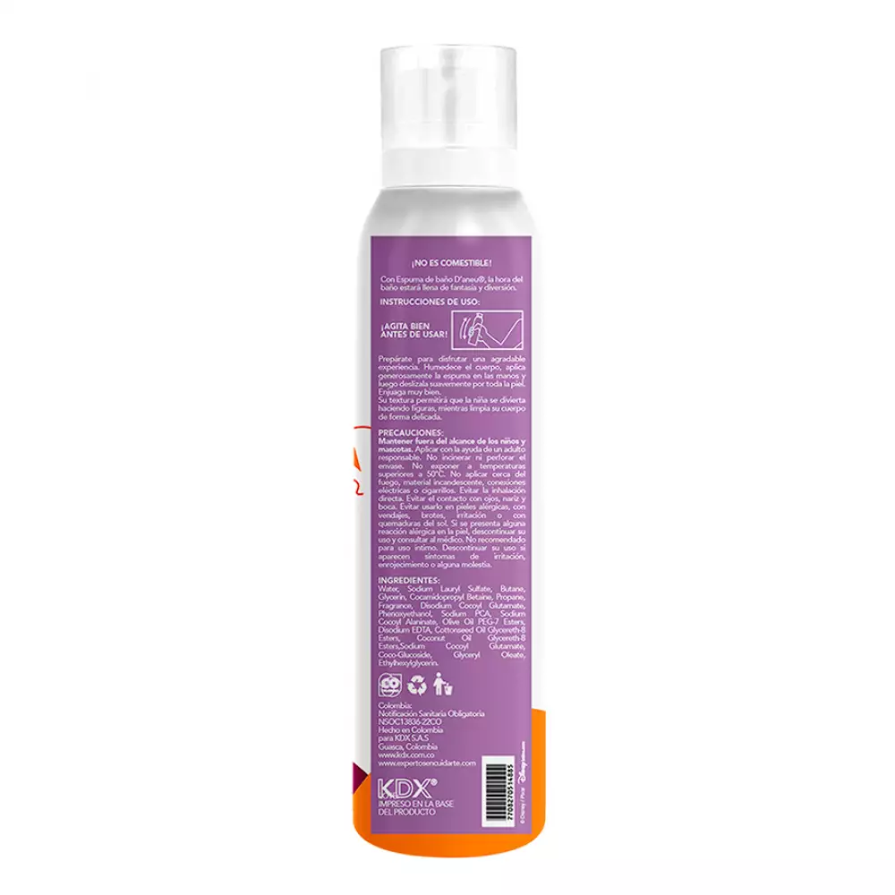 Espuma De Baño Ansiedad intensamente Daneu 180 Ml 88Pt30336U