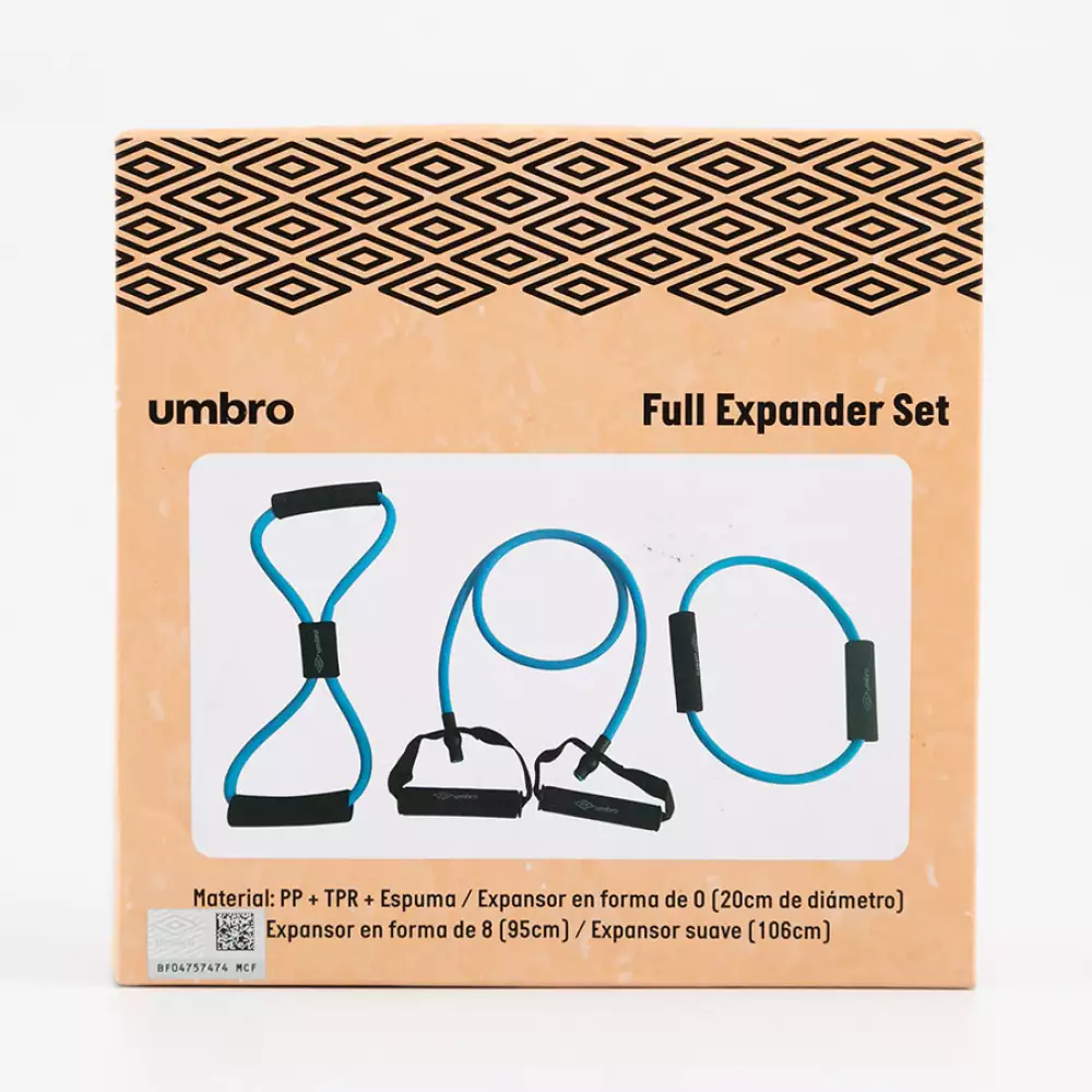 Expansor Resistencia Umbro Pequenio Azul 3 Pz Polipropileno