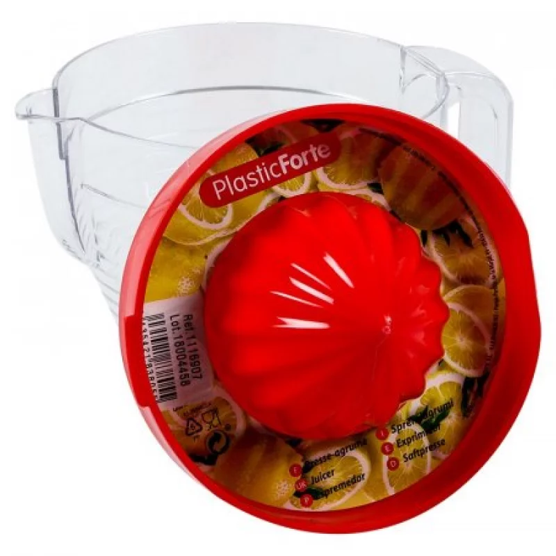 Exprimidor plasticforte 15cm rojo plastico 1116905