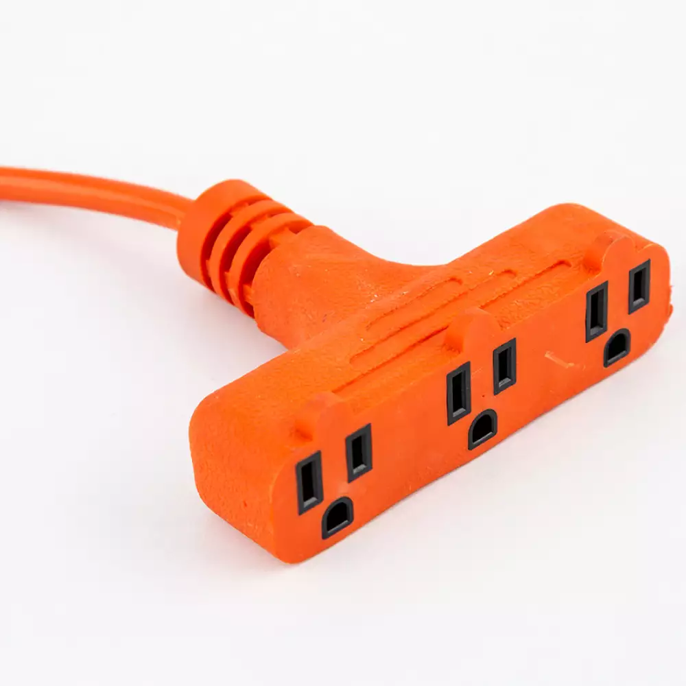 Extension Osblack 8Mt Encauchetada 3 Salidas